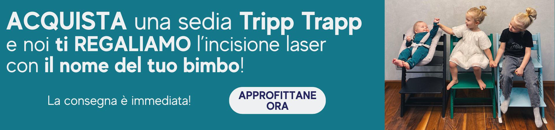 Stokke Tripp Trapp incisione laser gratis